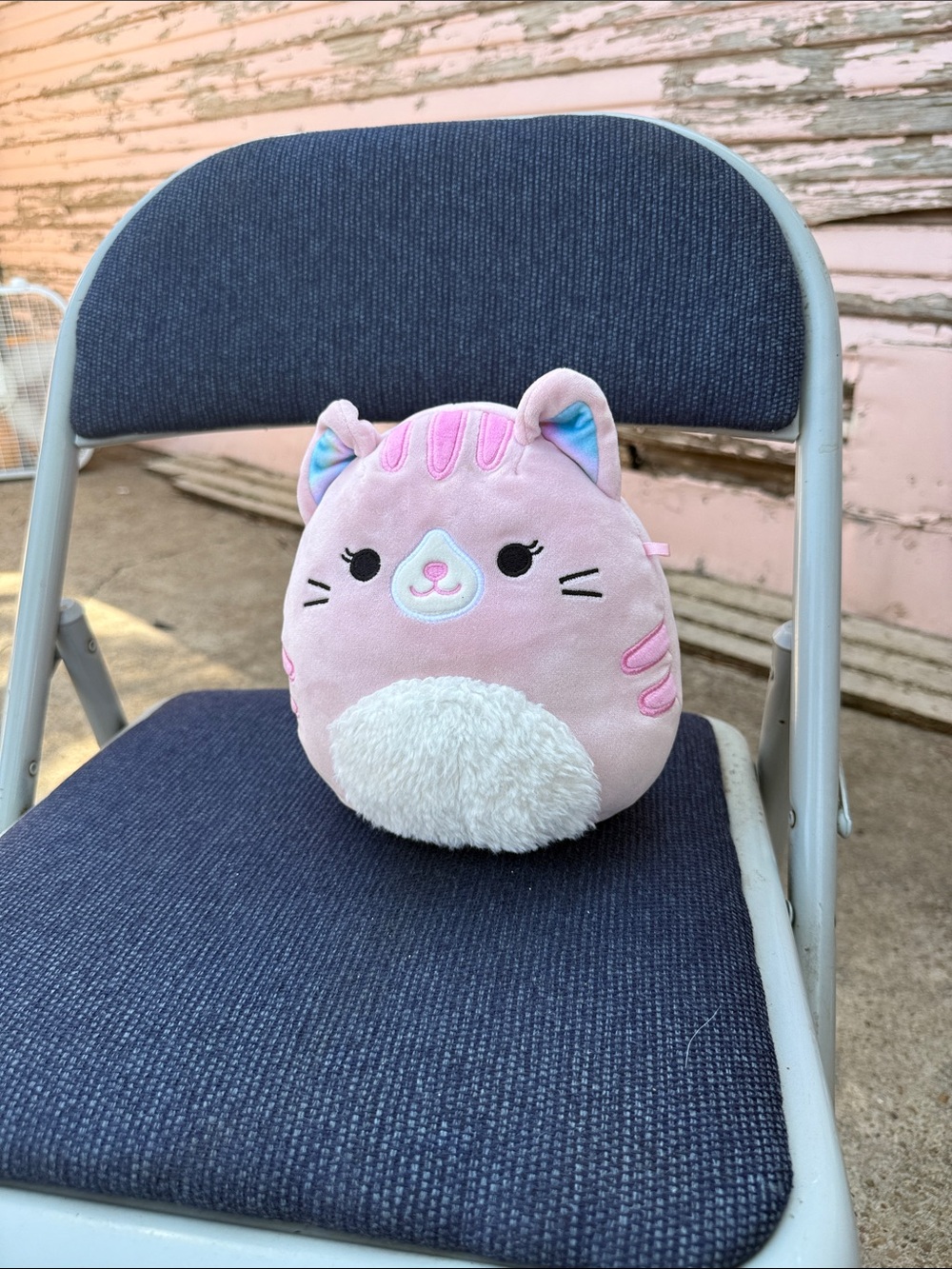Pink Plush Cat Pillow Soft Plush Throw Pillow